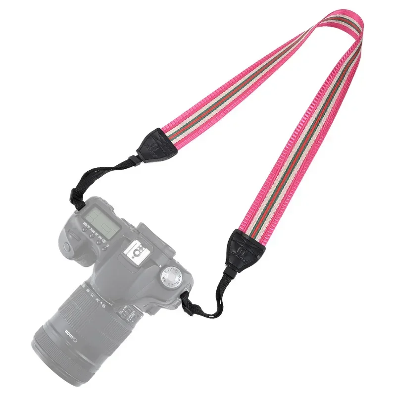 SLR DSLR 카메라용 레트로 에스닉 스타일 카메라 스트랩, 멀티 컬러 시리즈, 나비 어깨 목 스트랩