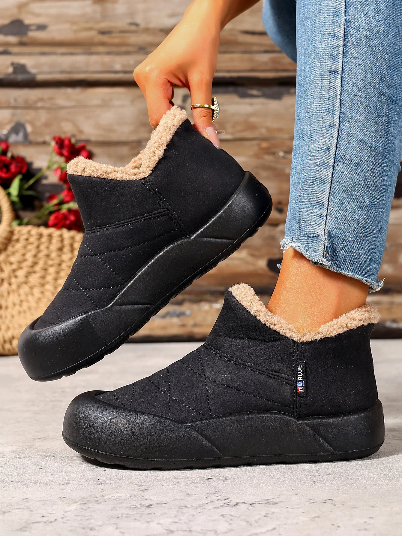 Bottines Doublées Polaire