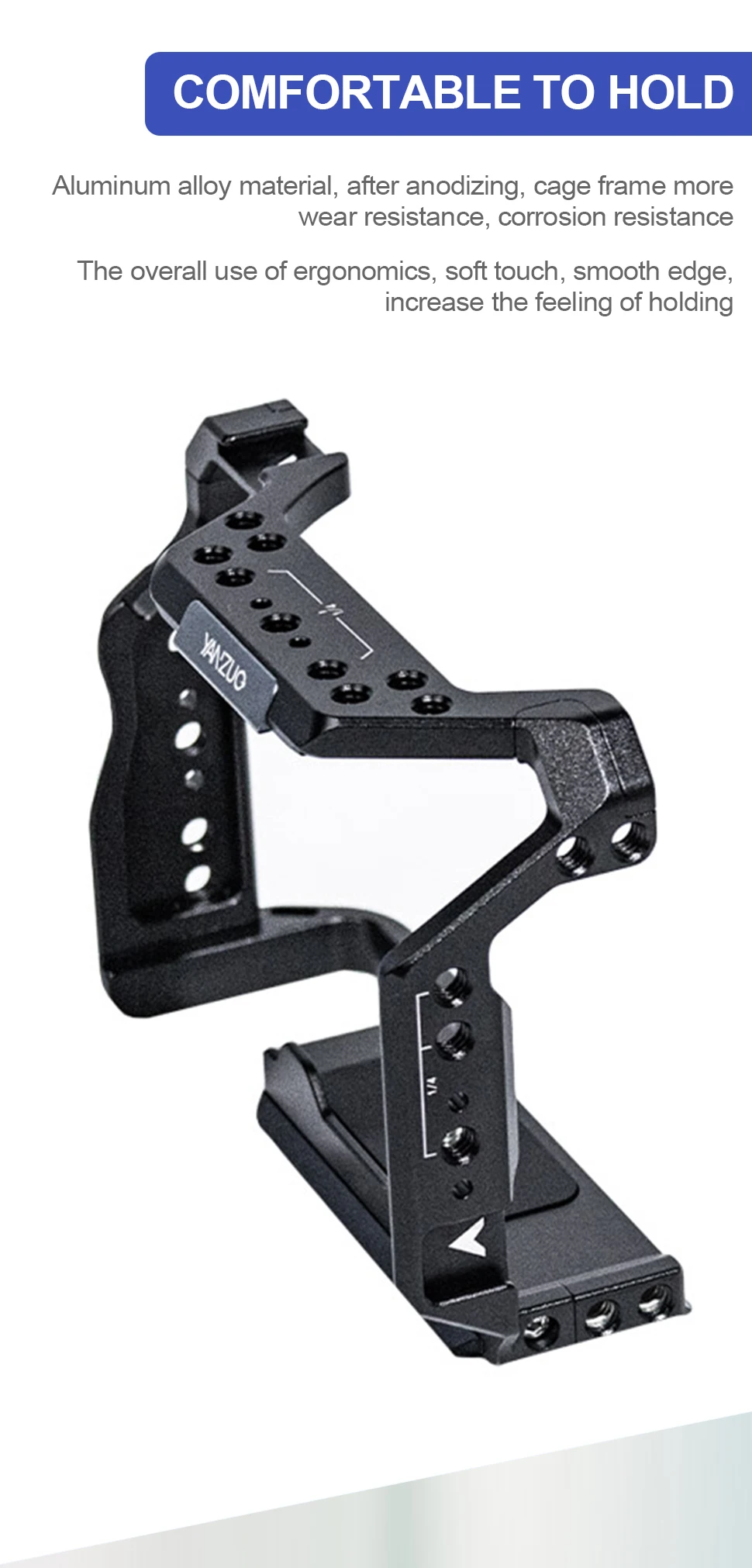 A7M4 Camera Protection Frame Shooting Stabilizer 1/4 Locating Hole Camera Cage f