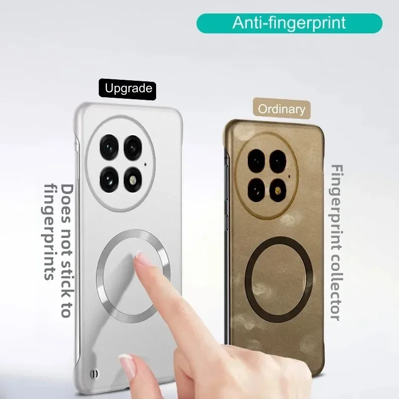 Luxury Ultra Thin Metallic Frameless Magnetic Matte Phone Case - Shockproof Protection Cover