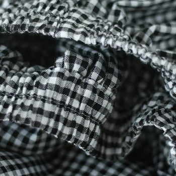 Elegant Woman Dress Plaid Pants Thin Cotton Linen Wide Leg Trousers Women 2023 Summer High Waist Baggy Jogger Pants Sweatpants 6