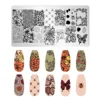1 Piece Wedding Nail Art Stamping Plates Hearts Rose Flowers Design Valentine's Day Nail Art Design Nail Templates 4