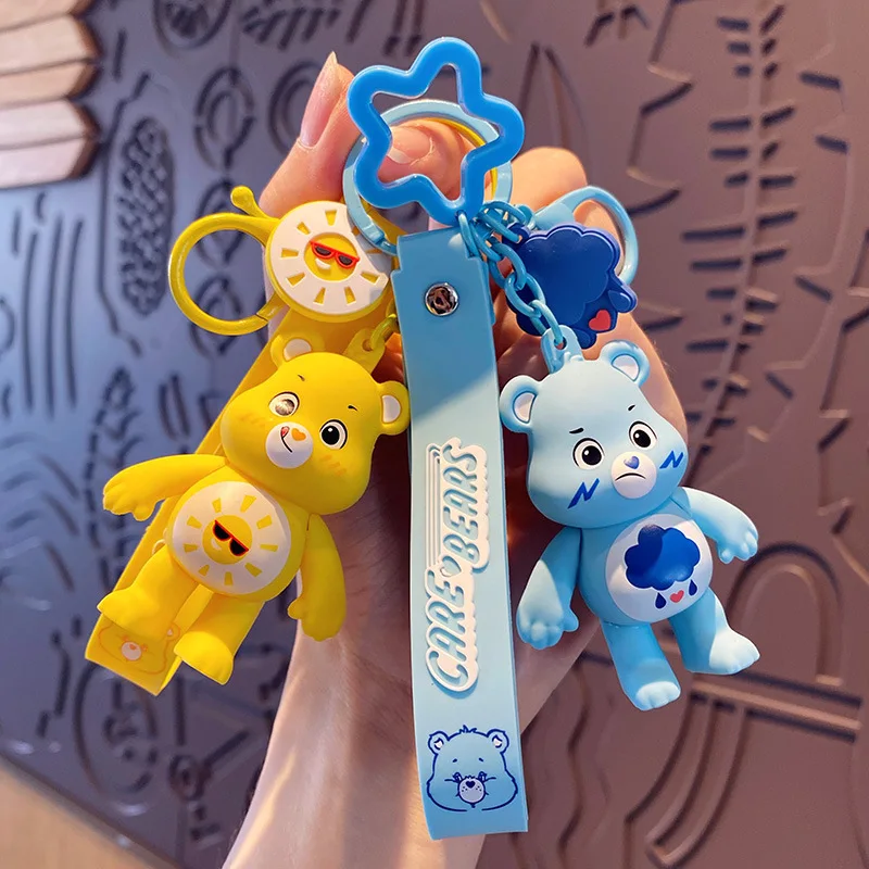 thumbnail image 4 of 6 estilos MINISO New Carebear Rainbow Bear Keychain Lindo llavero de muñeca exquisita de moda Adorno de pareja Regalo de vacaciones para niños, 4 of 4