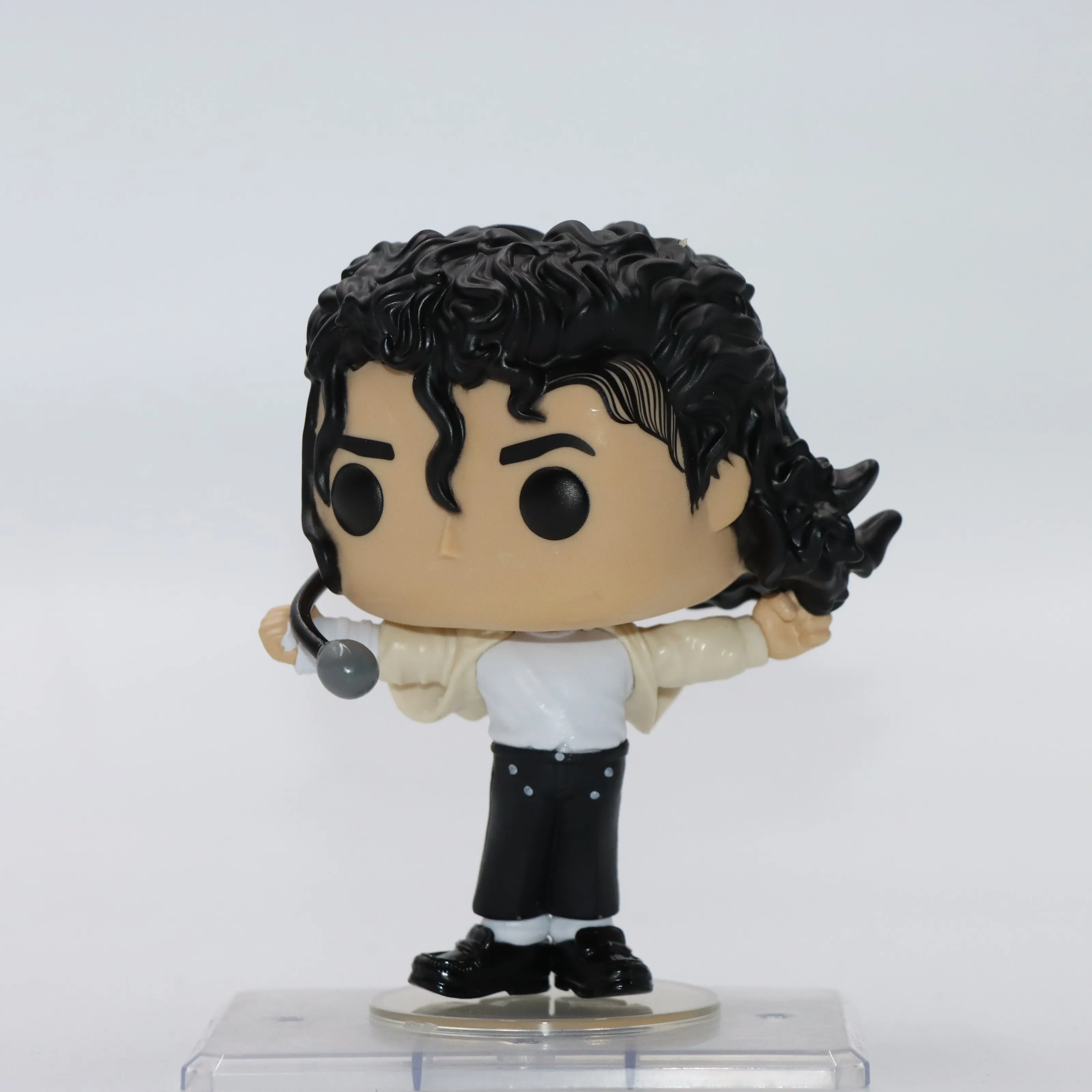 Original Funko Pop Michael Jackson #346  Super Bowl Shape MJ Music Action Figure Model Toy Gift for Boys Collectible Doll Decor