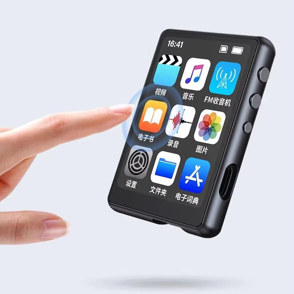 MP4 Player Music Player Mini Media Player MP3 MP4 Player Lossless Music Player Bluetooth 5.0 Music Stereo Speaker Full Touch Screen Walkman with FM Radio Recorder E-Book