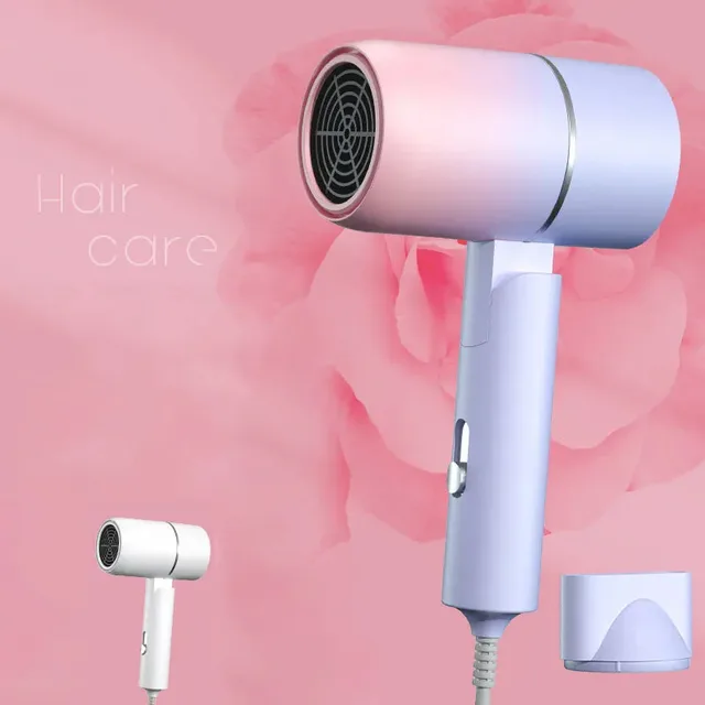 MIni  Folding Hairdryer 220V-240V 750W with Carrying Bag Hot Air Anion Hair Care for Home Travel Hair Dryer Blow Drier Portable 2