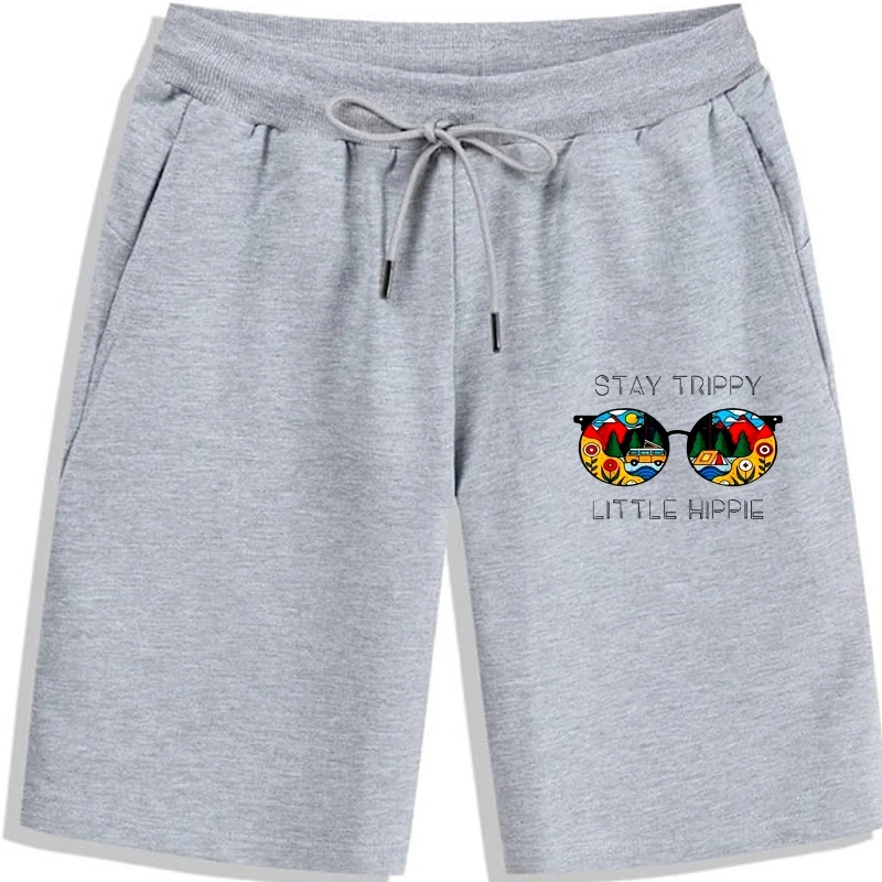 

Stay Trippy Little Hippie Glasses shorts Hippie Camping Gift printing Wholesale Men's Shorts