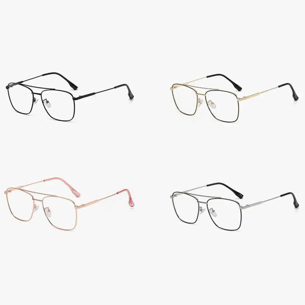 Fashion Photochromic Square Frame Glasses Anti Blue Eyewear Men Vintage Color Lights Computer Women Glasses Sunglasses