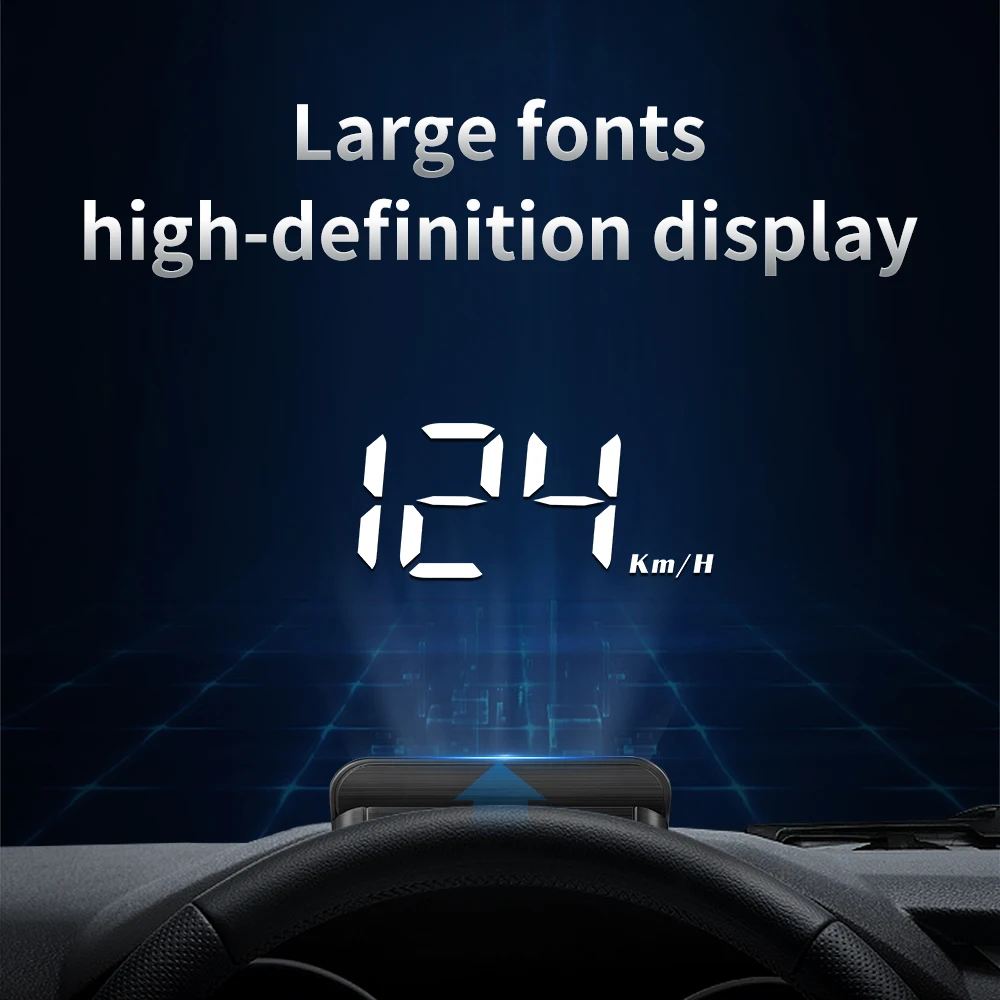 M3 OBD2HUD 헤드업 디스플레이 obd2 자동차 속도계 온보드 컴퓨터 연료 마일리지 알람 기능 포함 자동차 전자제품 액세서리 유리 프로젝터