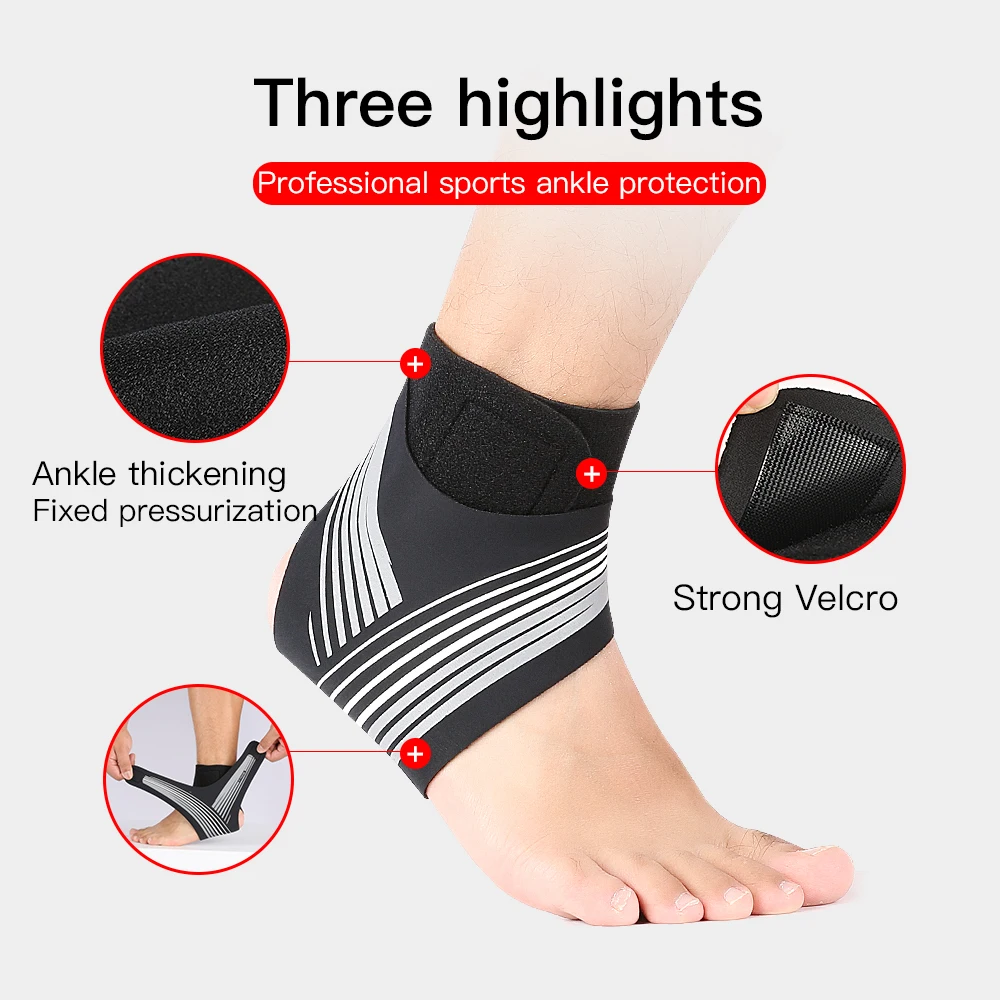 Kyncilor Multi Scenario Sports Ankle Support With Elastic Breathable Adjustable Compression Protection For Ankle Protection