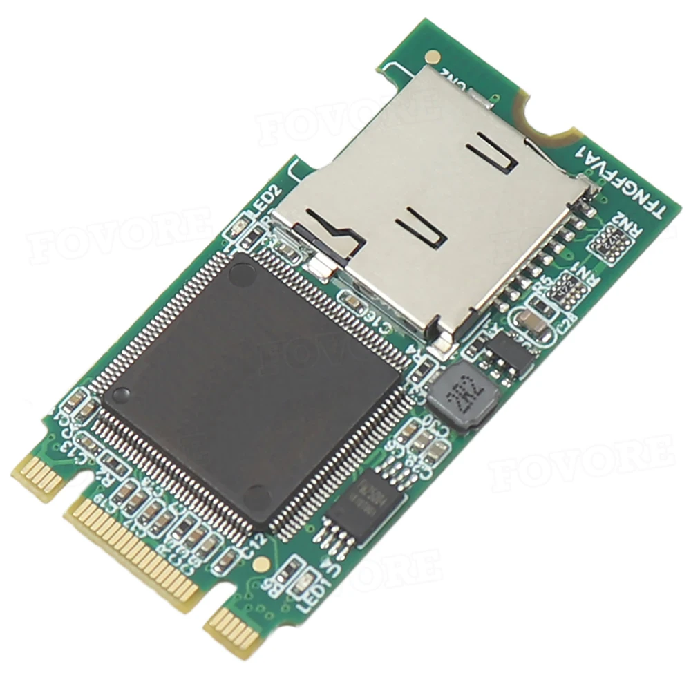 M2 Micro SD Adapter M.2 B Key Micro SD SDHC SDXC TF Card Reader for Desktop Laptop M.2 NGFF SSD Support 128GB
