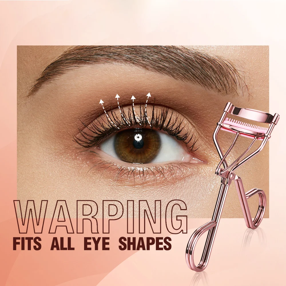 Eyelash Curler Professional Rose Gold Eyelash Curler Eyelash Accessories Makeup Tool Set Ladies Quick Styling Compact Portable