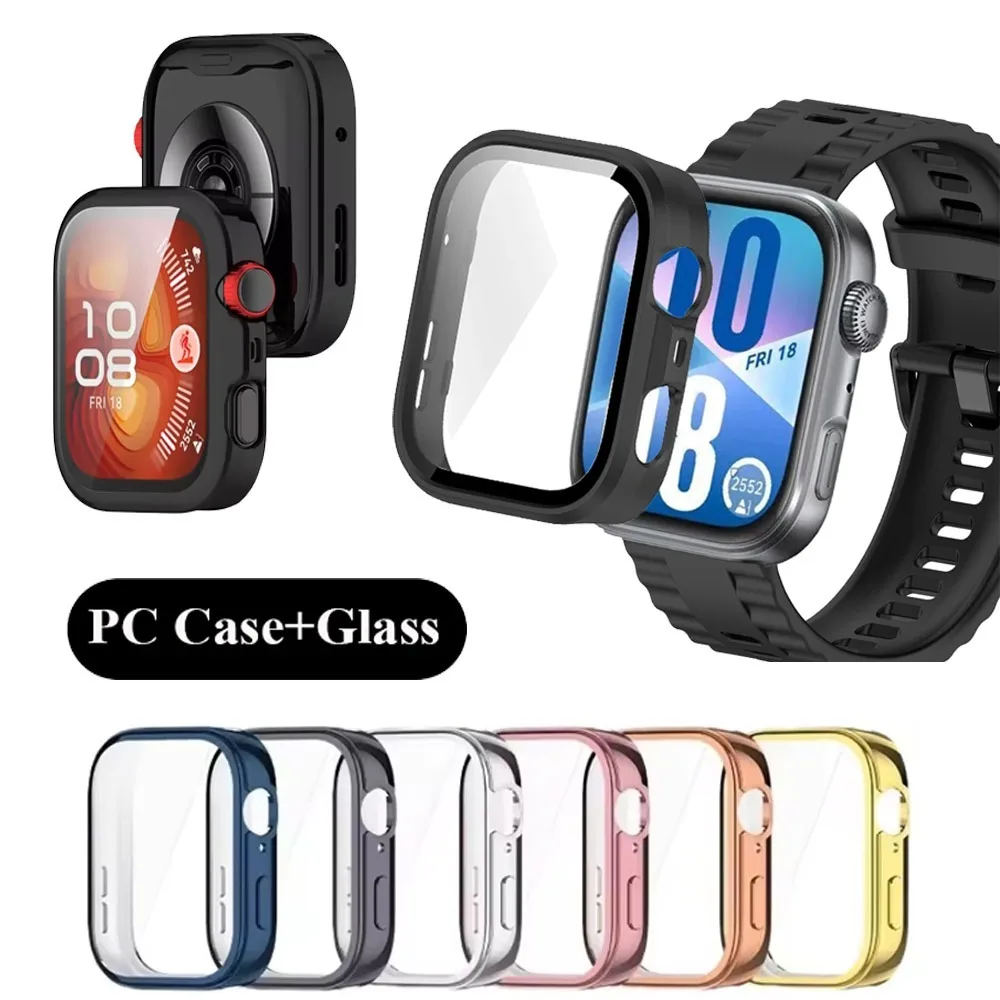 Enhanced HD Tempered Glass and PC Protective Case with Bumper Cover