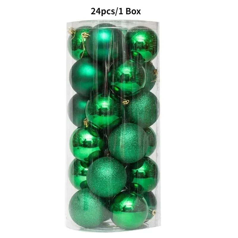 24Pcs 3cm Weihnachten Kugeln Weihnachten Baum Dekoration Weihnachten Hängen Baum Anhänger Home Party Weihnachten Baum Dekor Neue Jahr geschenke – Detail 8
