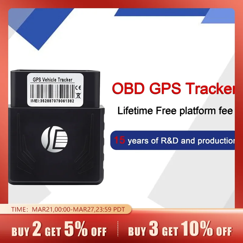 Obd Ii Gps Tracker 16Pin Obd Plug Play Car Gsm Obd2 Tracking Device Localizzatore Gps Obdii Con Software Online Ios Andriod App