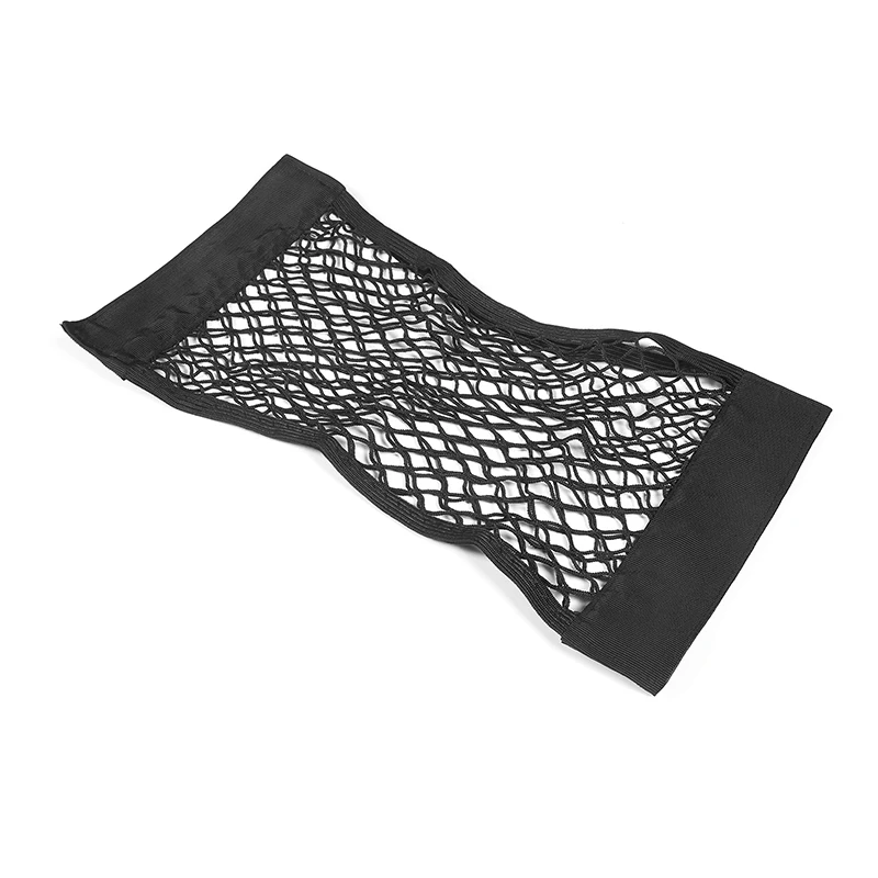 For Porsche Taycan 2019 2020 2021 2022 Polyester Black Car Trunk both sides Storage Mesh Bag Cargo Storage Net Car Accessories - 2
