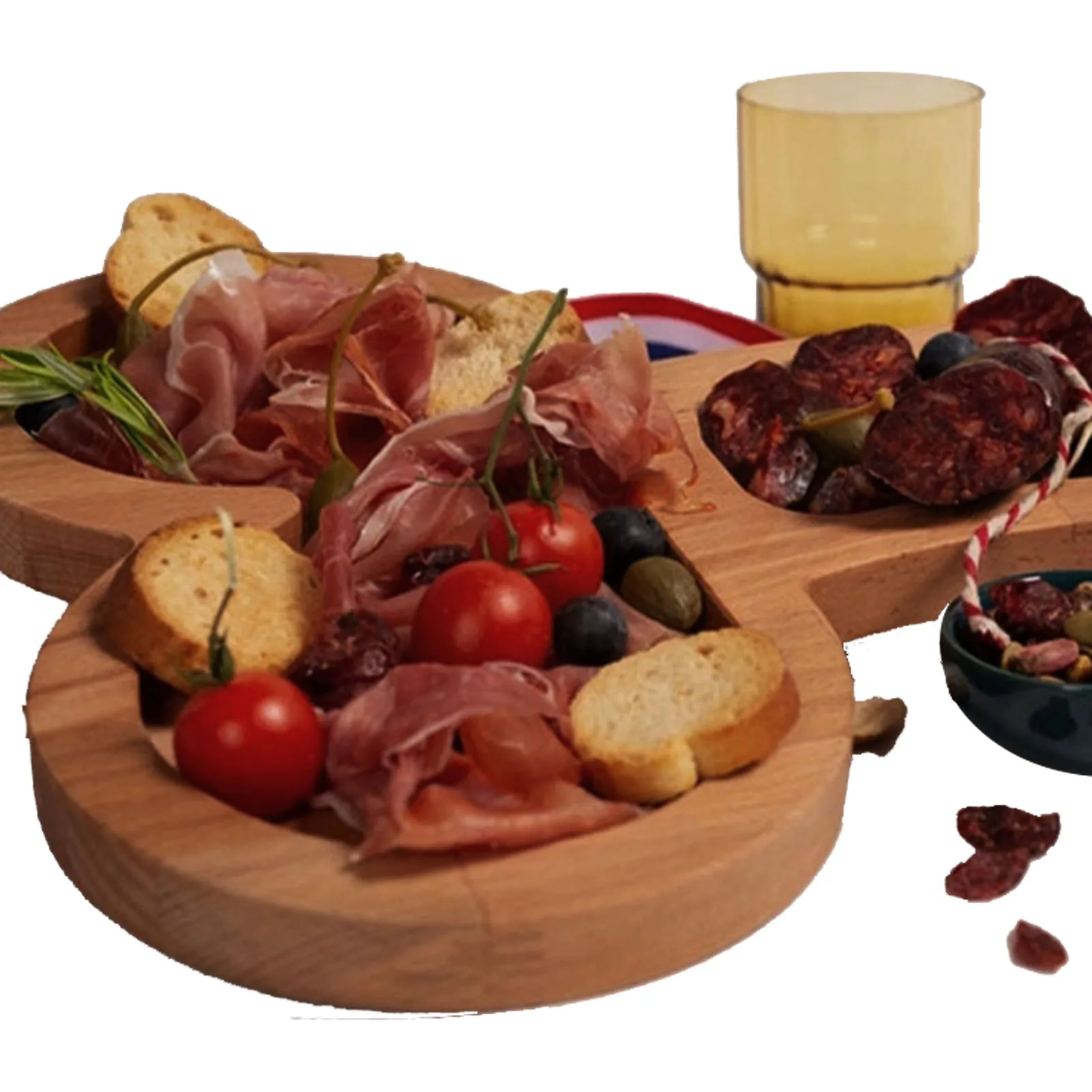 Wood Aperitif Board Cheese Charcuterie Board Snacks Cakes Charcuterie Tray Unique Solid Novelty Dick-shaped