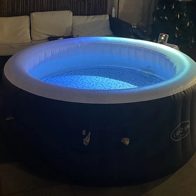 Modern Outdoor Inflatable Bathtubs Whirlpool Massage Constant Temperature Heating Bathtub Household Massage Bubble Whirlpools 3