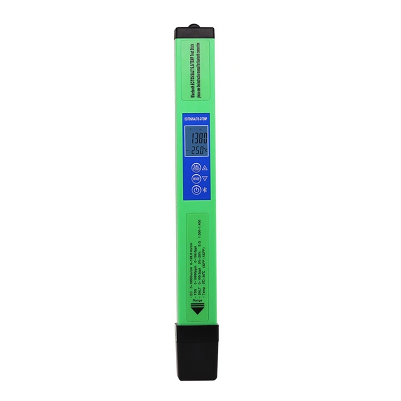 

5 In 1 Water Quality Tester Digital EC TDS SALT SG TEMP Detector Bluetooth APP Control For Drinking Laboratory Aquarium