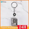 Square Keychain Innovation Music Box Movement Unique Mini Movement Pendant Movement Key Chain Key Chain With Music Small Jewelry 1