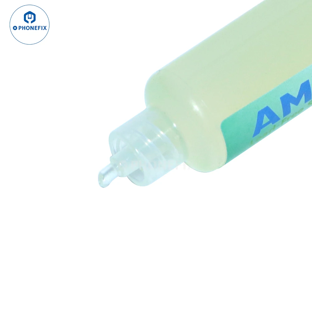 10cc Original AMTECH NC-559-ASM Welding Flux Squeeze Tube Needle Tip With Syringe Plunger For Phone Computer Chip Solder Repair