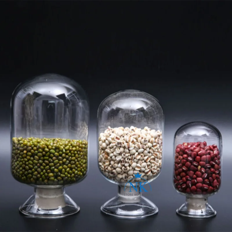 1pcs 125ml 250ml 500ml Lab Storage Sample Glass Bottle Exhibit Showing Round Flask with Rubber Stopper