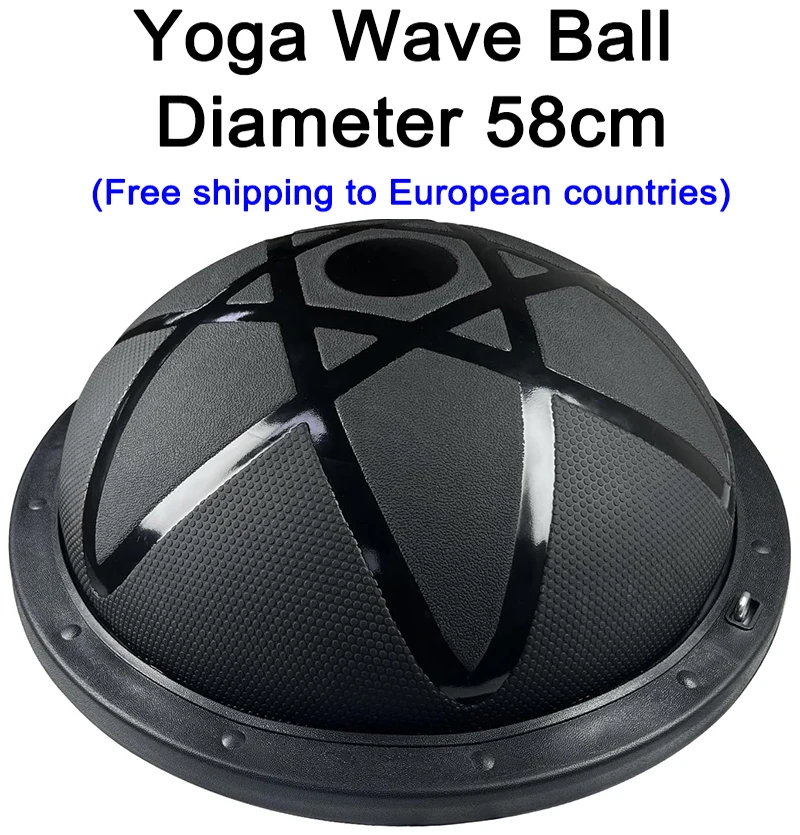 58cm Wave speed Velocity Ball Semicircle Balance Yoga Hemisphere Home Point Exercise Sport Pilates Gym Fitness Equipment