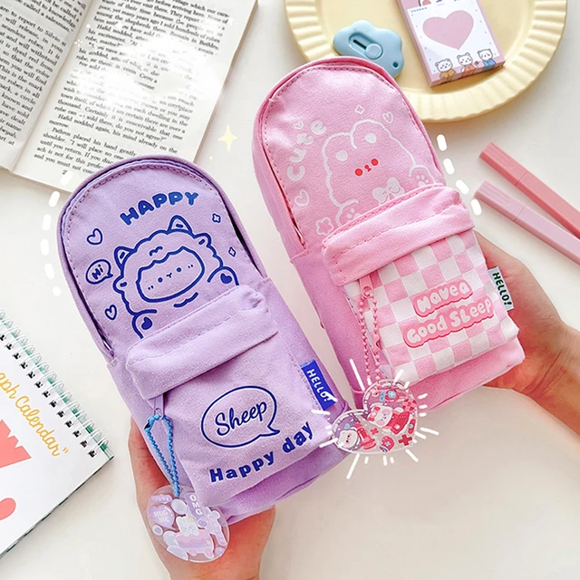 plush Kawaii Pencil Bag pencil pouch cute pencil cases for girls cartoon  pencil box school supplies korean stationery estuche - AliExpress