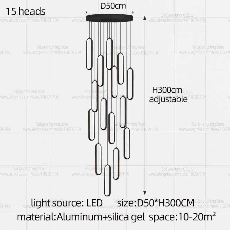 15 heads
