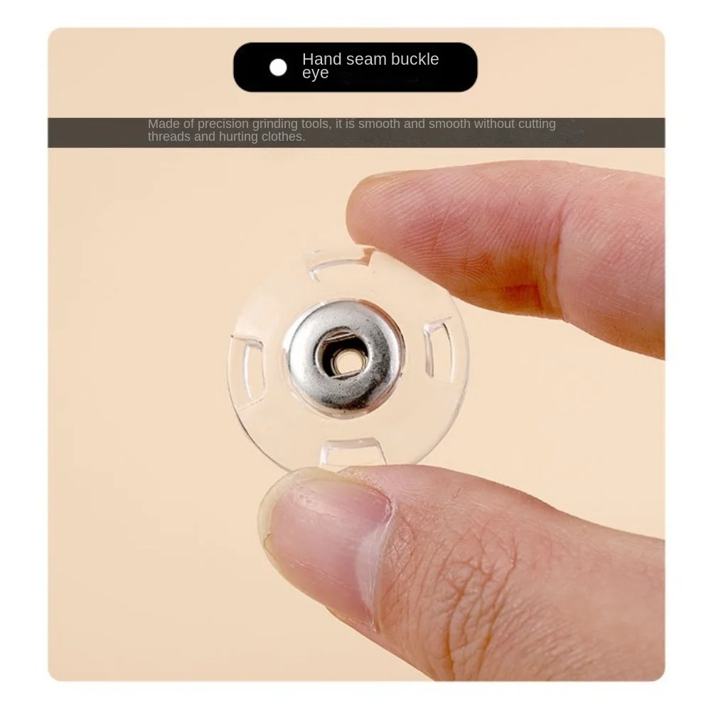 10Pcs Transparent Fastener Sewing Accessories Invisible Acrylic Snap Fastener Round DIY Press Stud 3