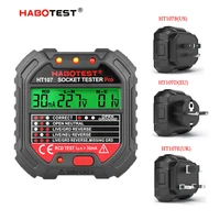 HT107 Digital Socket Tester Pro Voltage  30mA &5mA RCD Test Smart  Detector  EU US UK Plug Ground Zero Line Polarity Phase Check 2