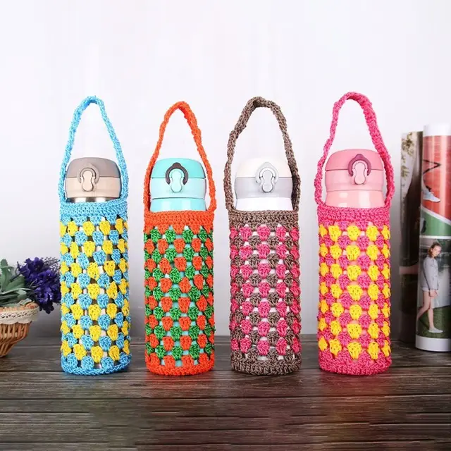 Water Bottle Cover Portable Water Cup Sleeve With Strap Reusable Water Bottle Carrier Bag Case Water Bottle Accessories 2