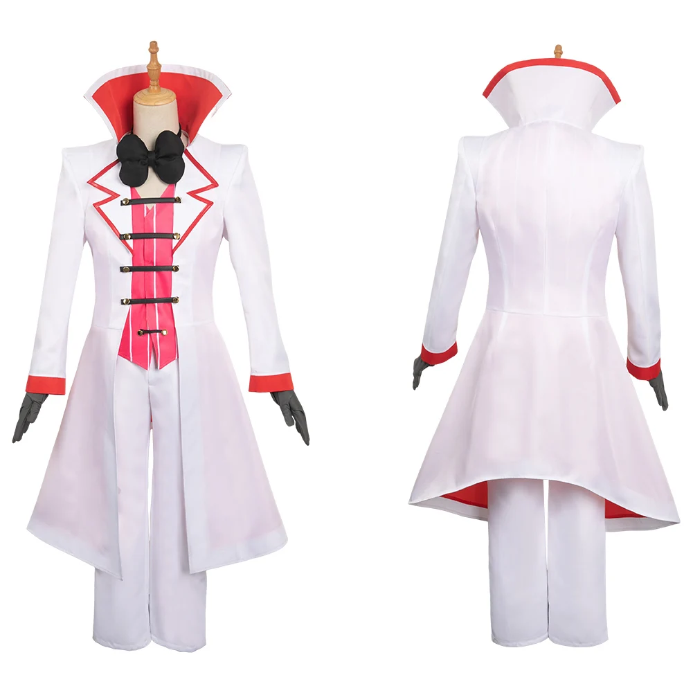 Lucifer Adam Cosplay Alastor Valentino Hazzbin Fantasy Hotel Costume Headgear Disguise For Men Adult Halloween Carnival Suit