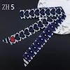 2024 New Design 120cm Heart Print Scarf Small Women Silk Scarf Brand Bag Hair Ribbons Fashion Head Scarf Long Scarves 4