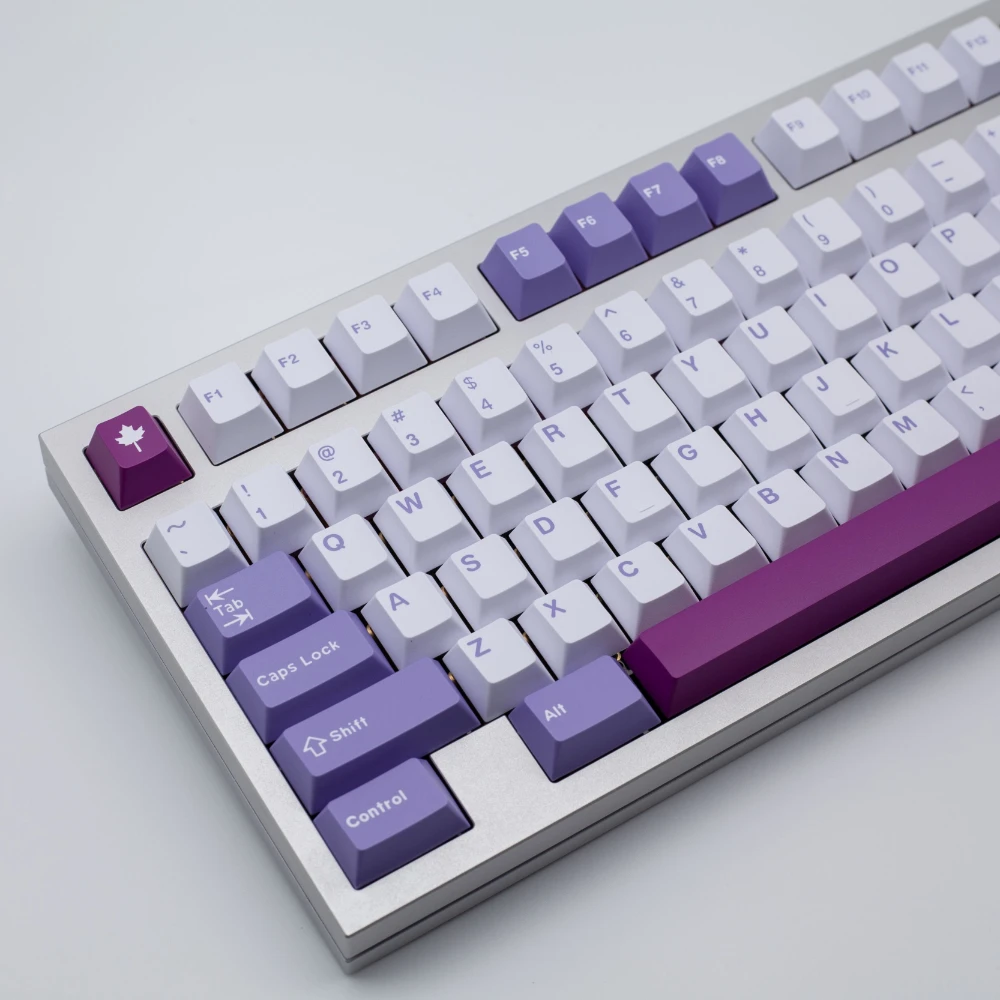 Tema Coelho Conjunto Completo Pbt Custom Retro Roxo Teclado Cap Cereja Perfil Key Cap Acessórios Teclado Mecânico Gmk