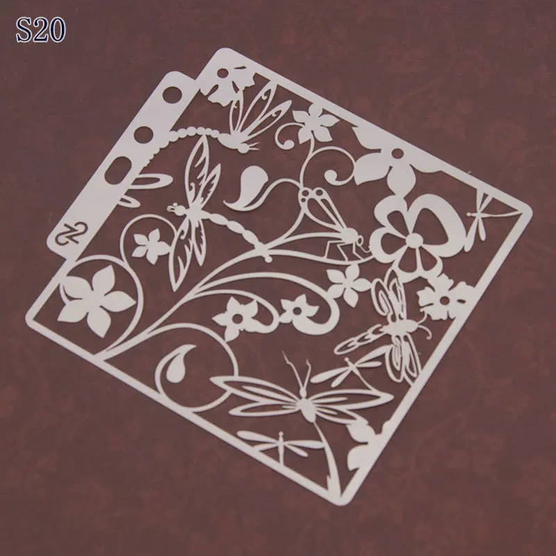 

Dragonfly DIY Layering Stencils for scrapbook/photo album Painting Scrapbook Coloring Embossing Album Decorative Template