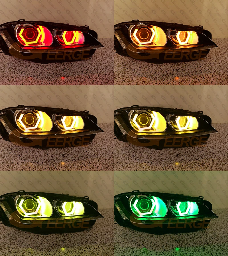 For Jaguar XJ XJR XF XE F-Pace Multi Color RGB LED Angel For Jaguar XJ XJR XF XE F-Pace Multi Color RGB LED Angel