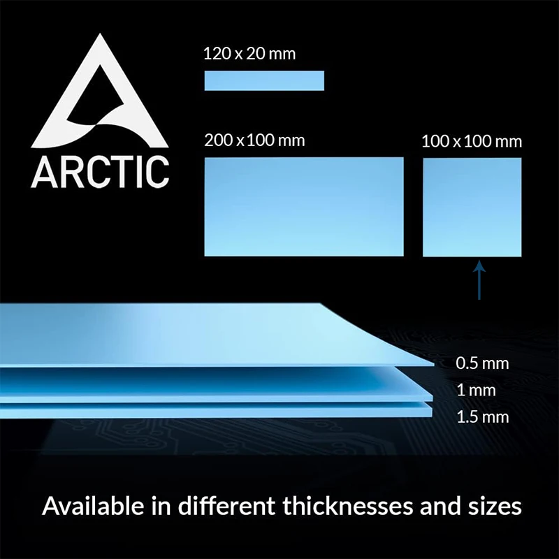 ARCTIC TP-3 100x100mm Thermal Pad Premium Performance Soft Gap Filler
