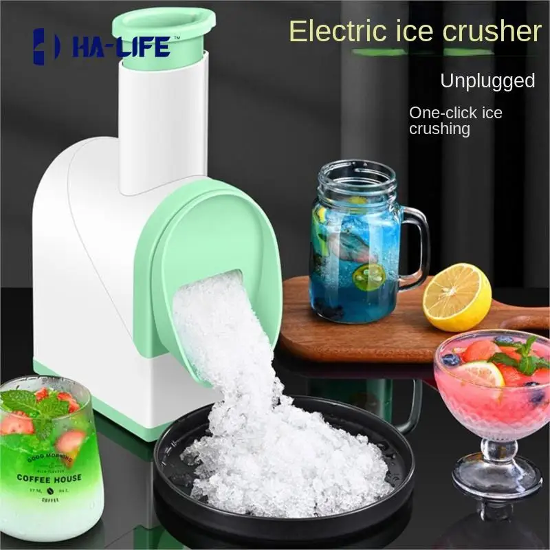 Multifunctional Ice Crusher, Mini Crushed Ice Chopper, Electric