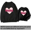 Mama Mini Print Valentine Family Matching Outfits Mom Kids Sweatshirt Family Clothes Valentine Day Party Women Children Outfits 3
