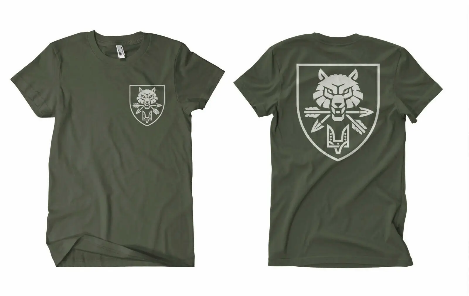 Ukraine Special Forces T-Shirt M2 Olive FB Flag No was Puck futin Stop The War-