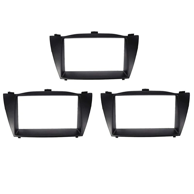 

3X Double Din Car Radio Fascia Trim Kit Install Frame DVD Panel Stereo Interface For HYUNDAI TUCSON IX35 2010+ 178X102mm