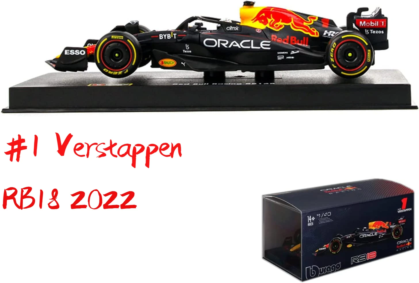 Bburago 1:43 F1 2022レッドブルレースRB18 2022 #1 verstappen #11 ...