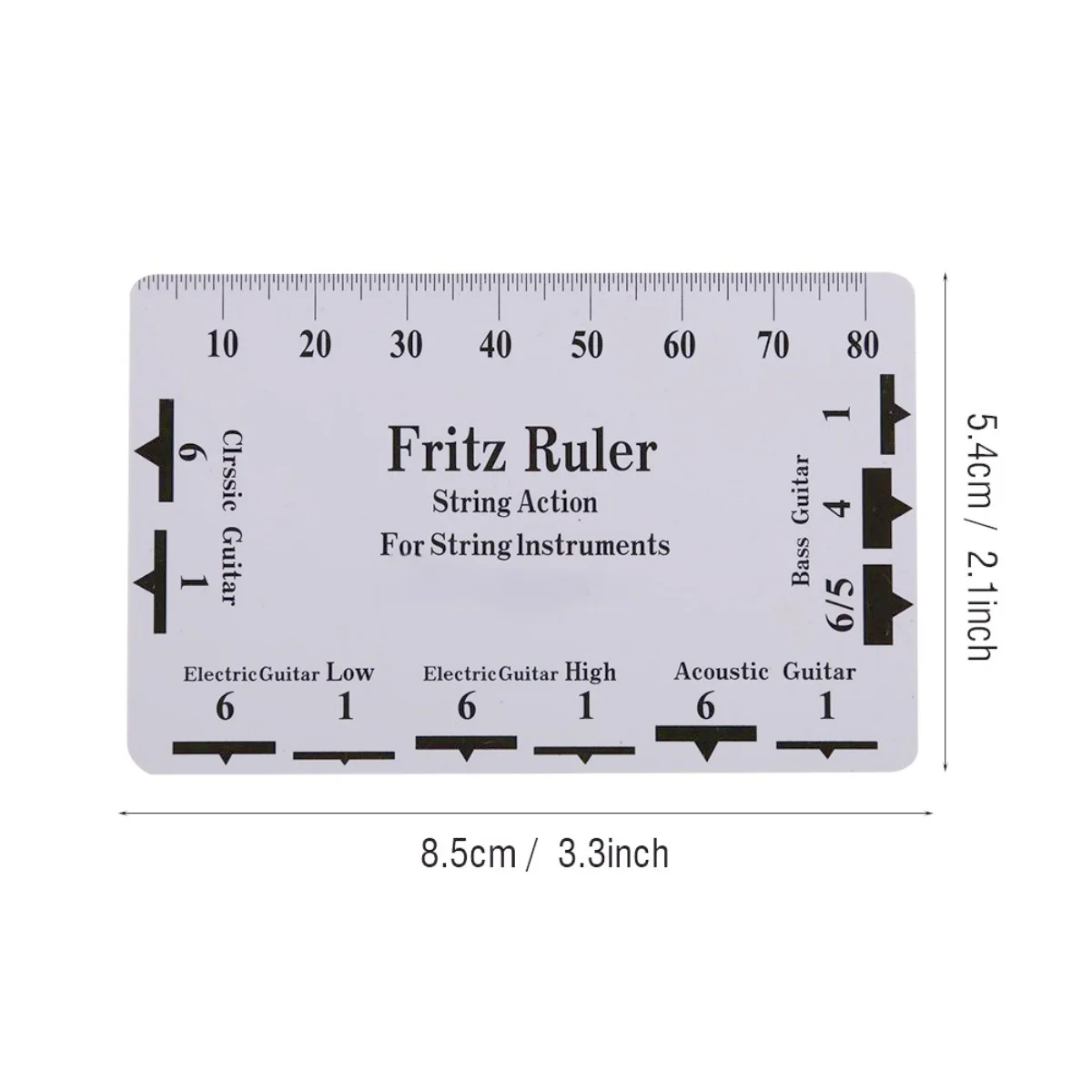 Guitar Measurement Tool String Height Specification Ruler Card Luthier Instrument Accessories