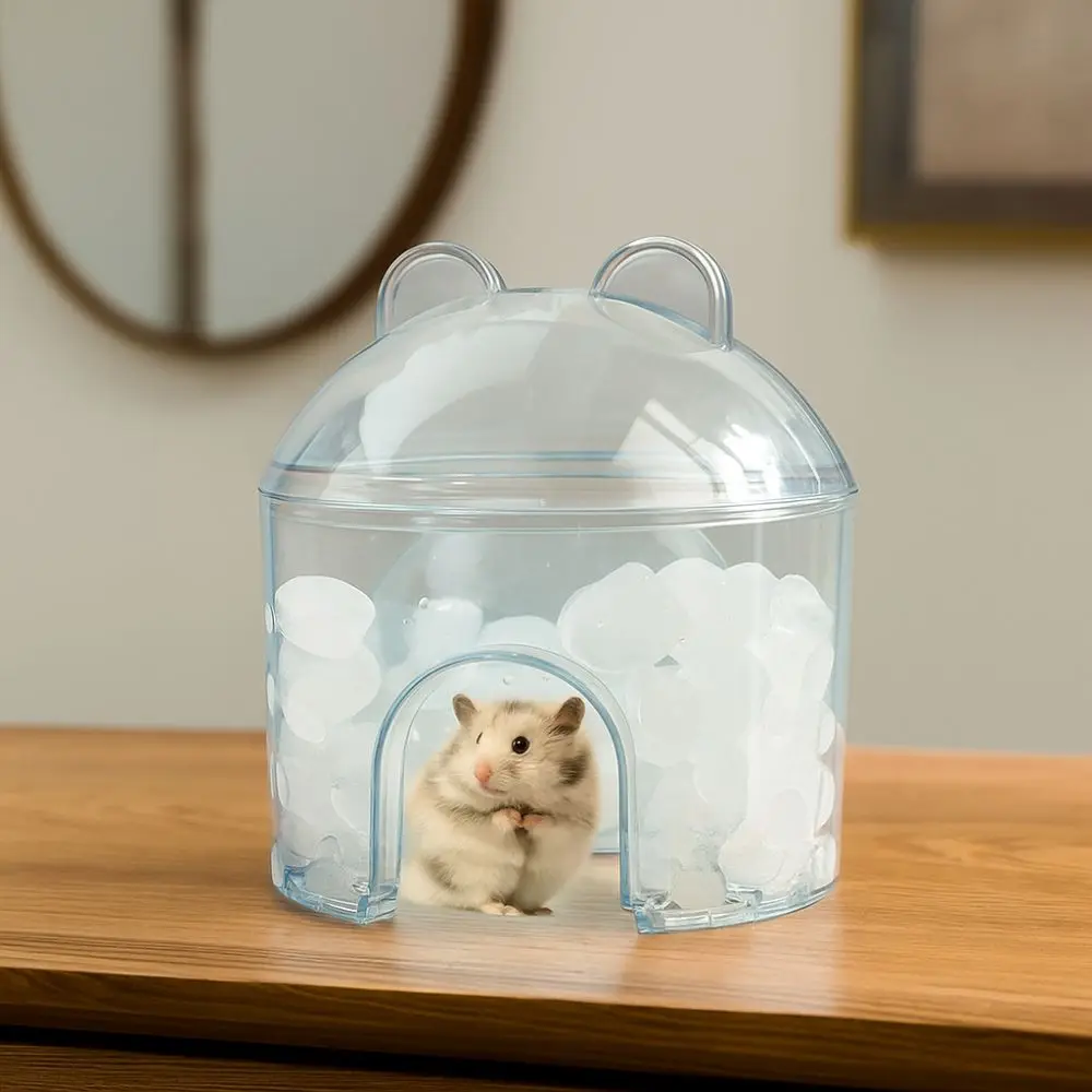 Transparent Hamster Cooling House & Hollowed-Out Habitat Sf9847e171d004e07852b333c6574cc2aU