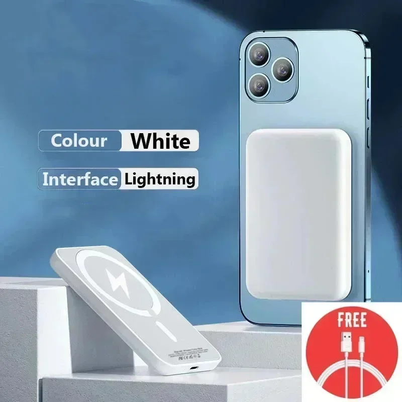 50000mAh Magnetic Portable Power Bank for Magsafe Wireless External Battery Charger Cases Original 1:1 for iphone Samsung Xiaomi