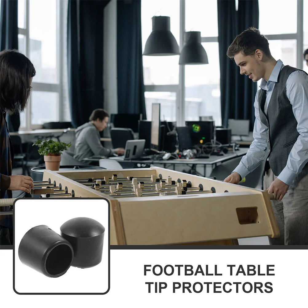 24 Pcs Foosball Table End Caps Replacement Parts Foosball Rod Cover Football Machine Plug Table Soccer Pole End Caps Gaming
