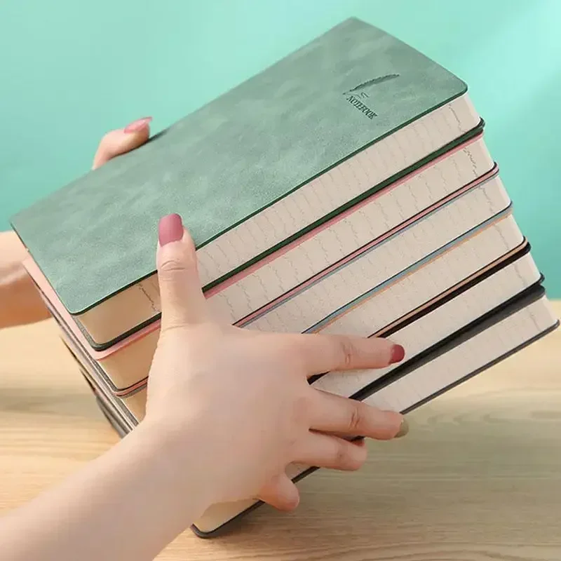 A5 Soft Notebook Imitation Sheepskin Leather Planner Agenda Week Planner Travelers Notebook Office School Supplies Notepad