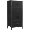 Home Furniture Dresser for Bedroom, Storage Drawers, Skinny Fabric Storage Tower with 4 Drawers, Tower Organizer Uni 3