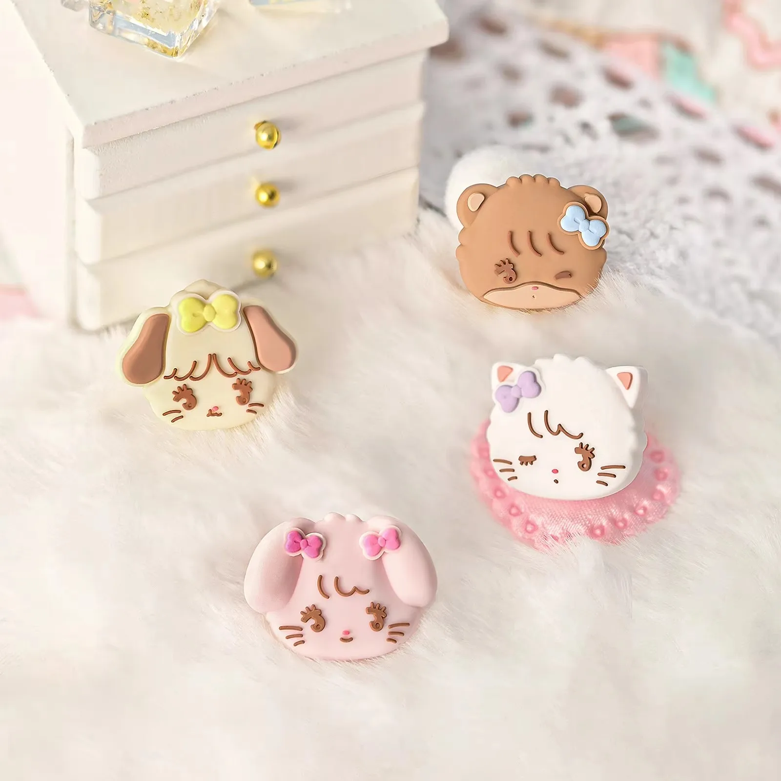 Cute Animals Silicone Soft Thumb Stick Grip Cap Protective Cover For Switch 2/oled NS Lite Joycon Controller NS2 Protector Case